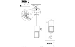 Montebaldo Fönsterlampa 10cm GU10 LED 3000K 4,5W Svart/Guld