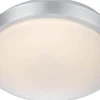Moon Plafond 28cm LED 3000K 9W Silver IP44