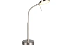 Moreno Skrivbordslampa LED i borstat stål, uppladdningsbar