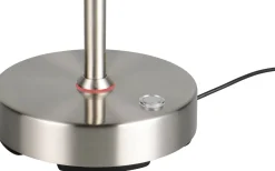 Moreno Skrivbordslampa LED i borstat stål, uppladdningsbar