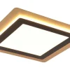 Morgan Plafond LED 45x45cm matt svart/guld
