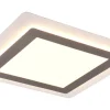 Morgan Plafond LED 45x45cm vit/borstad stål