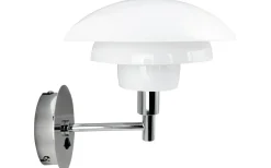 Morph Vägglampa Opal/Krom