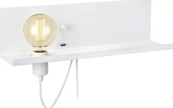 Multi Vägglampa USB Vit
