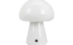Mushroom Uppladdningsbar Bordslampa 21cm Vit