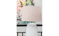 Naomi Lampfot 46cm Vit