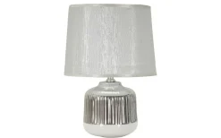 Napoli Bordslampa 29cm Vit/Silver