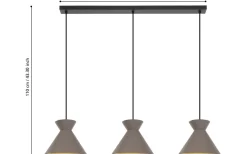 Nastasia Taklampa 100cm Cappuccino/Mässing