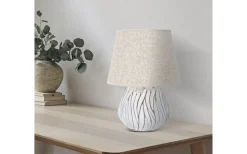 Natural Bordslampa 48cm Vit/Beige