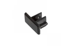 Ändstycke till 1-fas Skena Svart