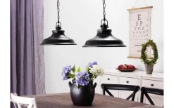 New Haven Taklampa 37cm Antik Svart/Guld