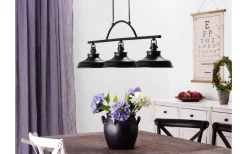 New Haven Taklampa 96cm 3xE14 Antik svart