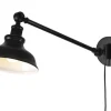 New Haven Vägglampa 60cm Antik Svart