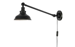 New Haven Vägglampa 60cm Antik Svart