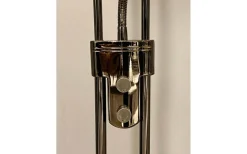 Nice Golvlampa 1,8m LED 3000K 20W+5W Svartkrom