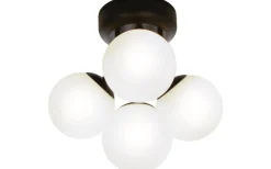 Nicosia Plafond 26cm 4L Badrum Svart/Vit IP44