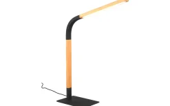 Norris Skrivbordslampa LED mattsvart/trä