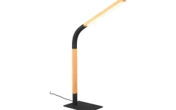 Norris Skrivbordslampa LED mattsvart/trä