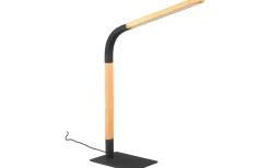 Norris Skrivbordslampa LED mattsvart/trä