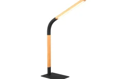 Norris Skrivbordslampa LED mattsvart/trä