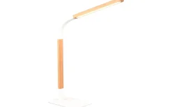 Norris Skrivbordslampa LED matt vit/trä