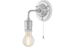 Nylander - Förnicklad / Brytare / Vitt fäste