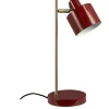 Ocean Skrivbordslampa 43cm Mörkröd/Mässing