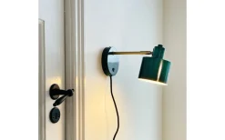 Ocean Vägglampa Mörkgrön/Mässing