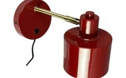 Ocean Vägglampa Mörkröd/Mässing