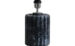 Odessa Lampfot 29cm Black Marble