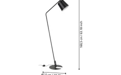 Oneda Golvlampa 161cm Svart