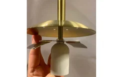 Opal Taklampa 30cm Matt Mässing