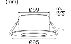 Optic G2 Quick ISO Spotlight 3000K 6W Vit IP44