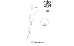 Orbit Bordslampa 32cm Mässing