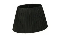 Organza Lampskärm Oval 22cm Svart