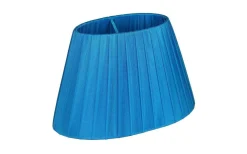 Organza Lampskärm Oval 22cm Turkos