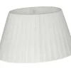 Organza Lampskärm Oval 28cm Vit