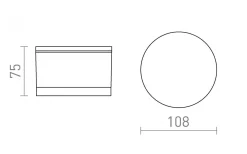 Orin R Takspotlight 10W 3000K Vit IP54