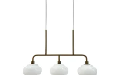 Ossett Taklampa 80cm Opal/Brons