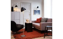 Oulu Vägglampa Svart/Borstad Stål