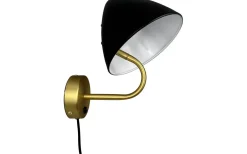 Oulu Vägglampa Svart/Mässing