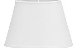 Oval Lampskärm 25cm Lin Classico Vit