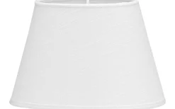 Oval Lampskärm 42cm Lin Classico Vit