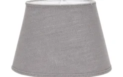 Oval Lampskärm 15cm Lin Grå