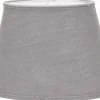 Oval Lampskärm 25cm Lin Grå