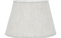Oval Lampskärm 30cm Lin Ljusbeige