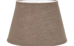 Oval Lampskärm 25cm Lin Mocka