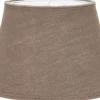 Oval Lampskärm 42cm Lin Mocka