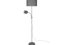 Owen Golvlampa E27+E14 grå