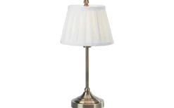 Oxford Bordslampa 43cm Offwhite/Antikmässing